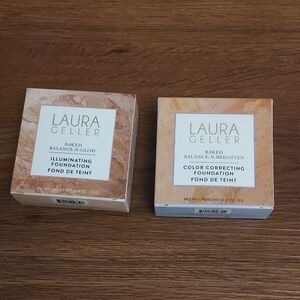 Laura Geller Baked Balance-N-Glow Foundation - Cream and Tan Quantity Of 2
